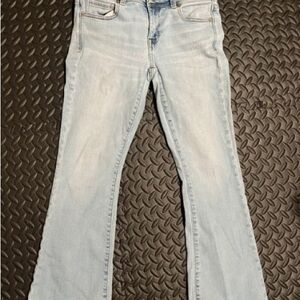 Elegant Light Blue Flare Jeans for Women